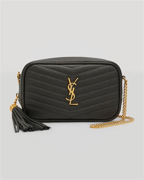 lou mini ysl grain de poudre|Lou mini bag in quilted grain de poudre embossed leather .